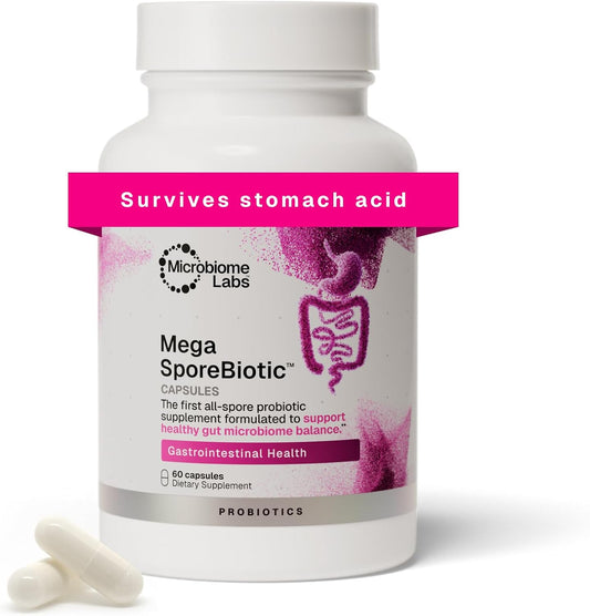 Microbiome Labs MegaSporeBiotic Daily Probiotic for Women + Men